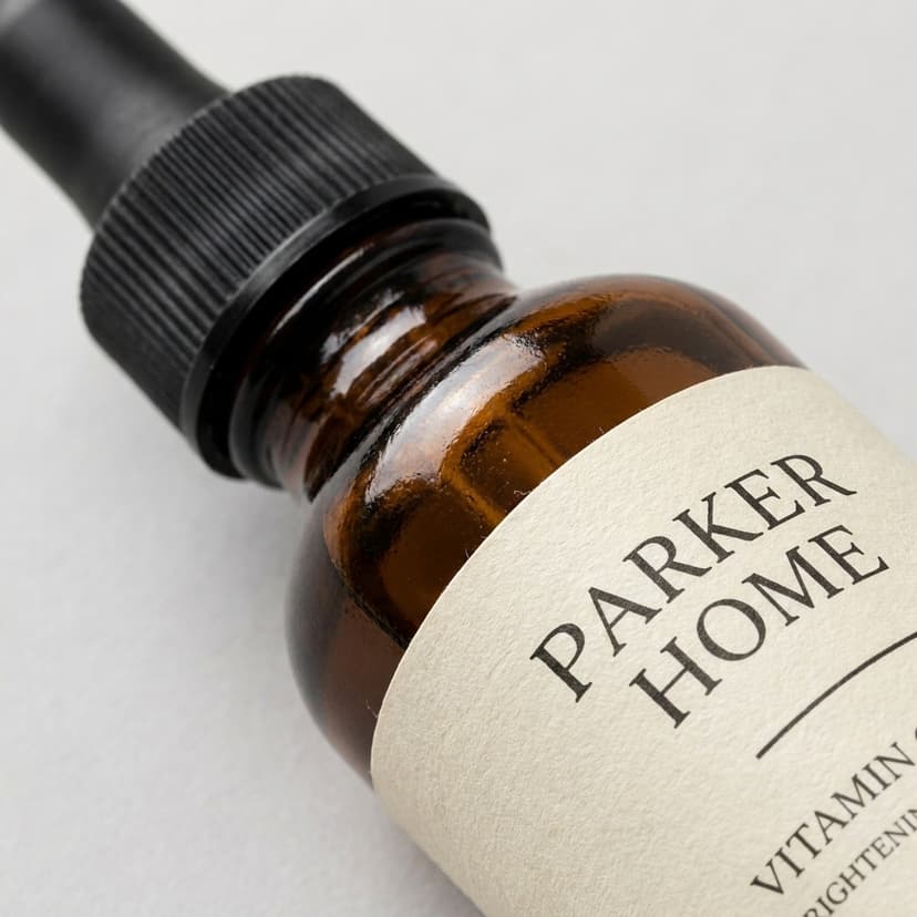 Detail shot: close-up on label and texture