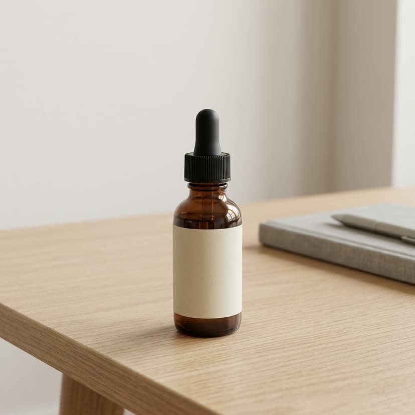 Minimal Desk scene generated from the source photo